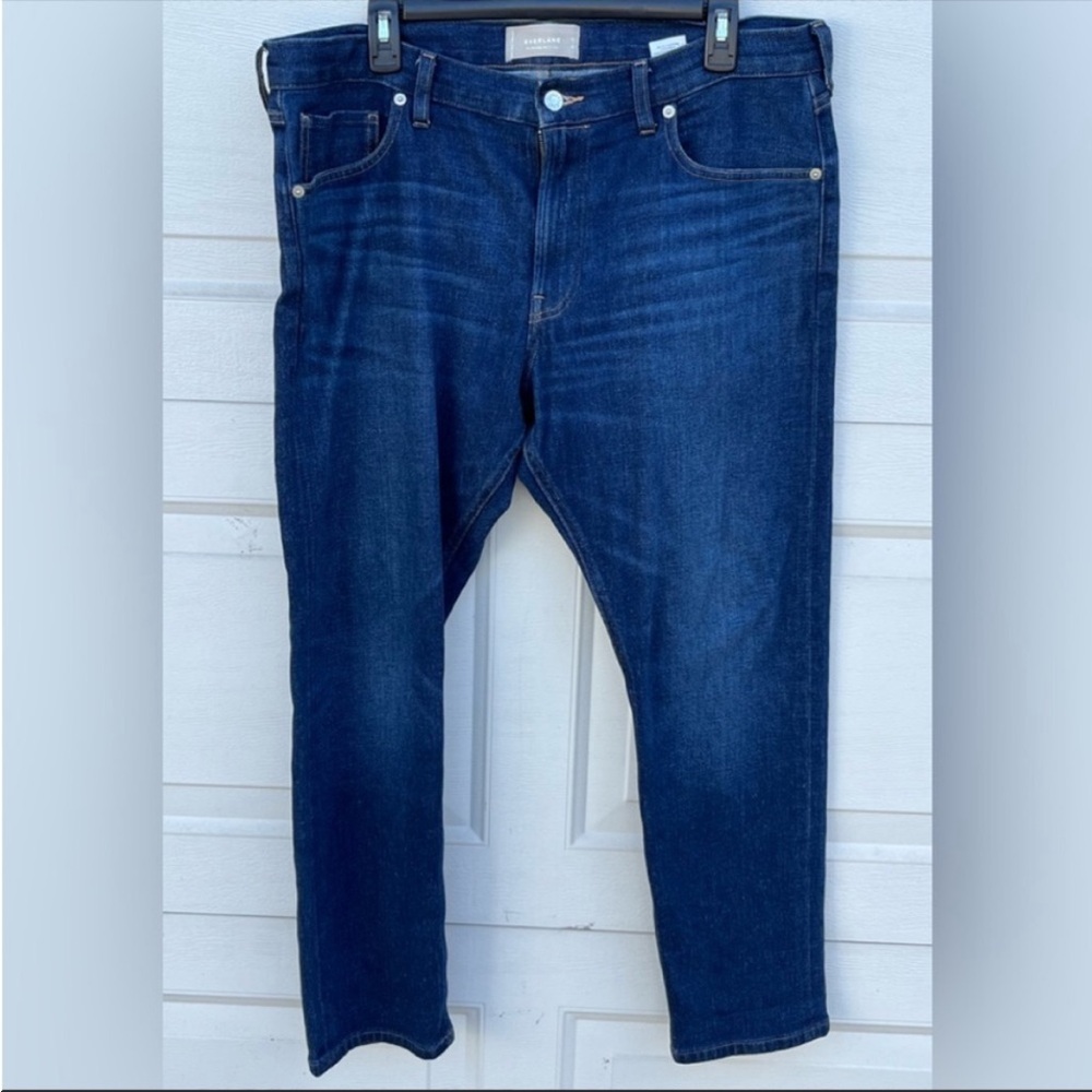 Men's Everlane the selvedge slim fit jeans blue 35X 28